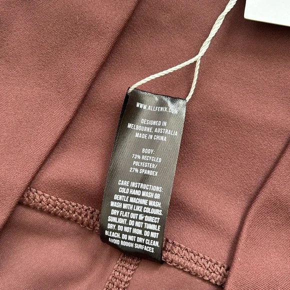 All Fenix NWT Stella Sports Bra & Rise 5” Bike Shorts Chocolate S - Picture 9 of 10